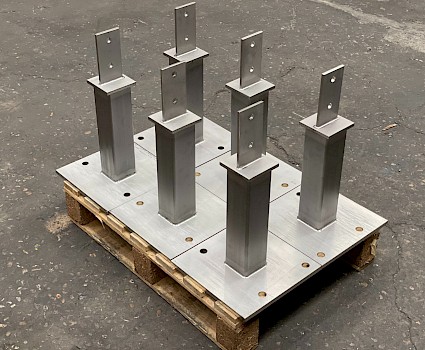 Stainless Steel Timber center blade post Support